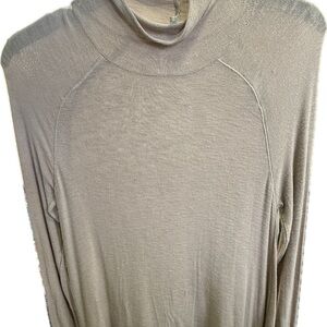 Free People Light Beige See Through long sleeve top